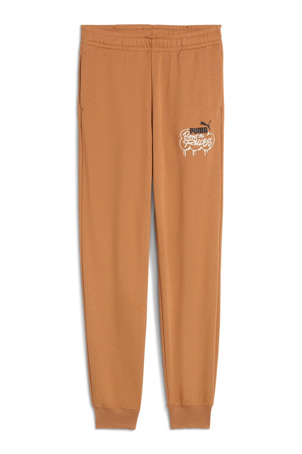 Puma, Pantaloni de trening cu imprimeu grafic MID90s, Camel, 140 CM