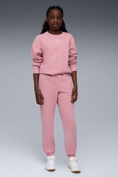 Puma, Trening lejer cu logo, Roz prafuit