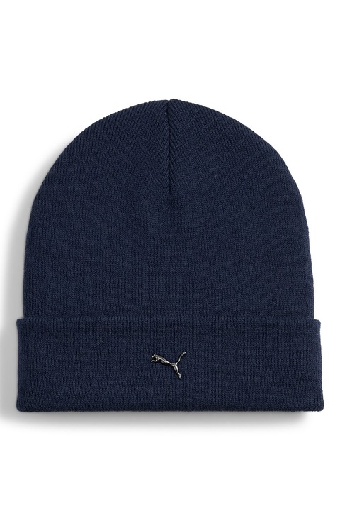 Puma, Caciula tricotata cu logo metalic, Bleumarin