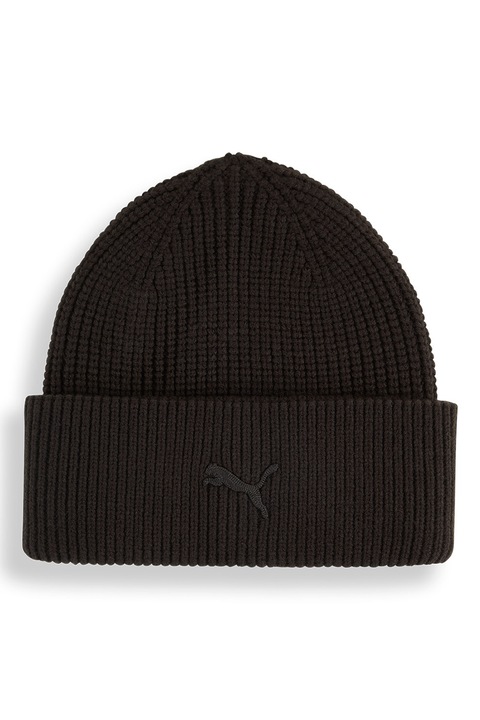 Puma, Caciula unisex cu logo brodat, Negru