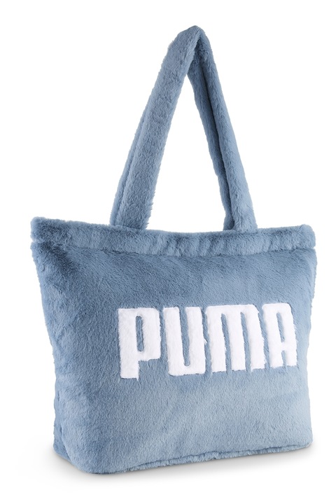 Puma, Shopper fazonú műszőrme táska, Fehér, Kék