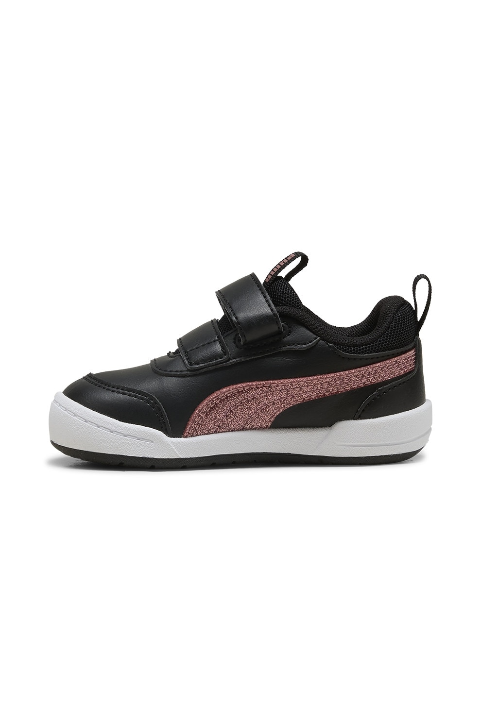 Puma, Pantofi sport cu velcro Multiflex 2, Negru, Roz, 23 EU