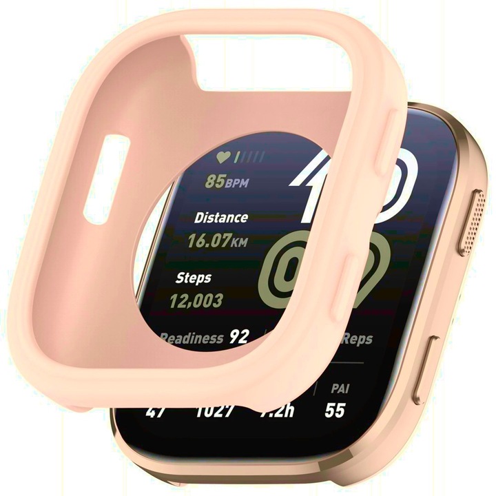 Védőtok Amazfit Bip 6-hoz, szilikontok Best Accessories, rózsaszín