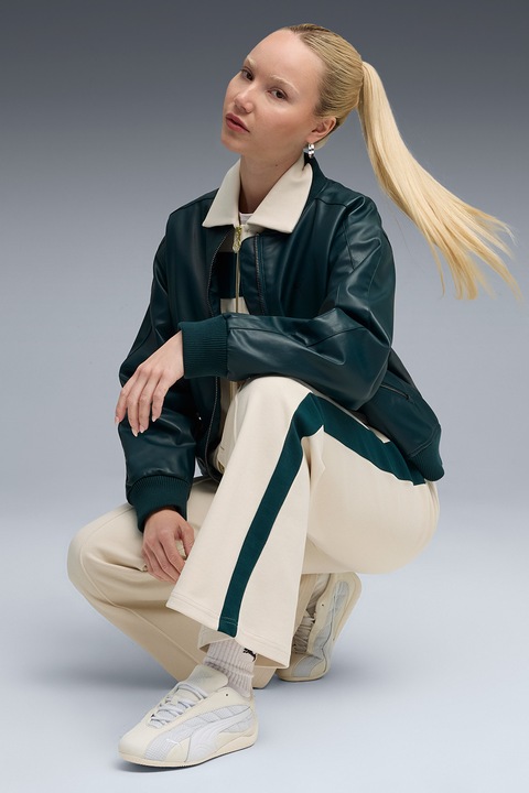 Puma, Спортен панталон със средна талия, Светло бежово