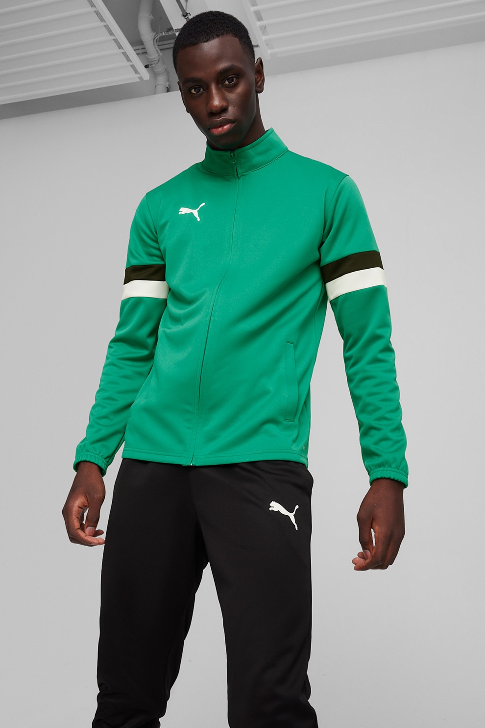 Puma Team Rise Puma, Футболен екип Team Rise, Зелен, Черен, Мръснобял, M - eMAG.bg