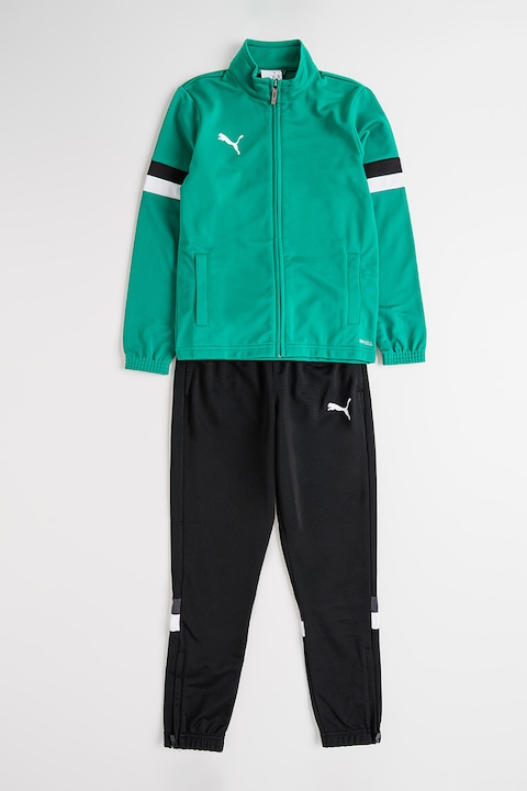 Puma, Футболен екип Team Rise, Зелен/Избеляло черно/Бял