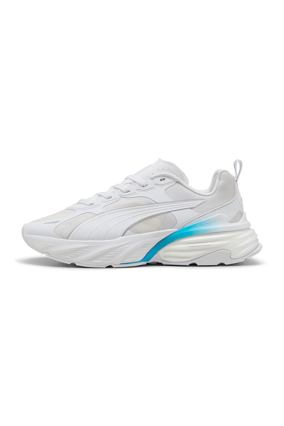 Puma, Pantofi Fade NITRO™ V2 pentru alergare, Alb, Turcoaz, 8.5