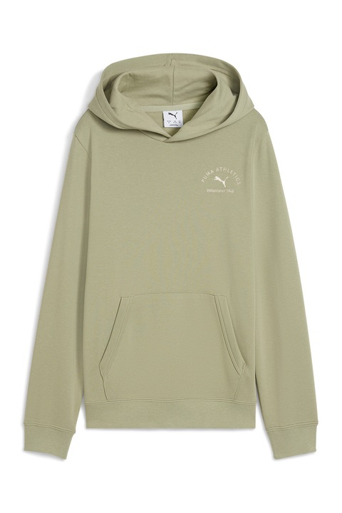 Puma, Худи с джоб кенгуру, Каки/Мръснобял