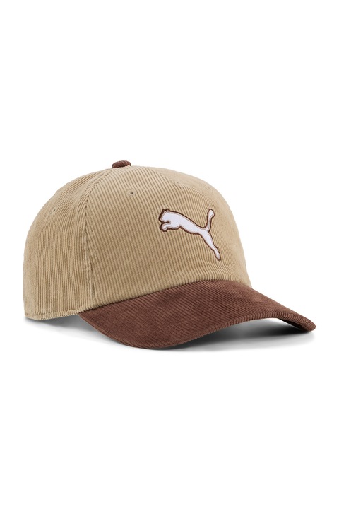 Puma, Рипсена шапка с цветен блок, Кафяв, Camel