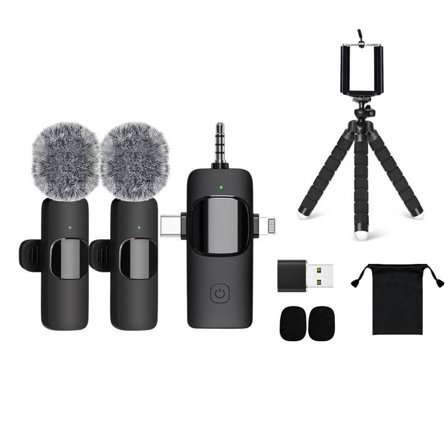 Microfon laveliera wireless DJI Mic Mini set cu 2 emitatoare, 1