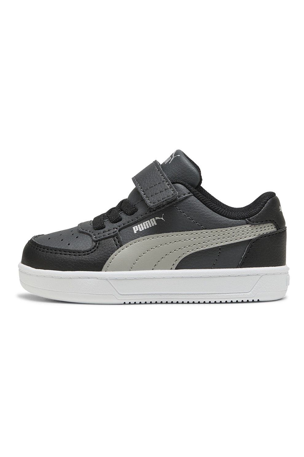 Puma, Pantofi sport Caven 2.0 de piele ecologica, Negru, Gri inchis, 23 EU