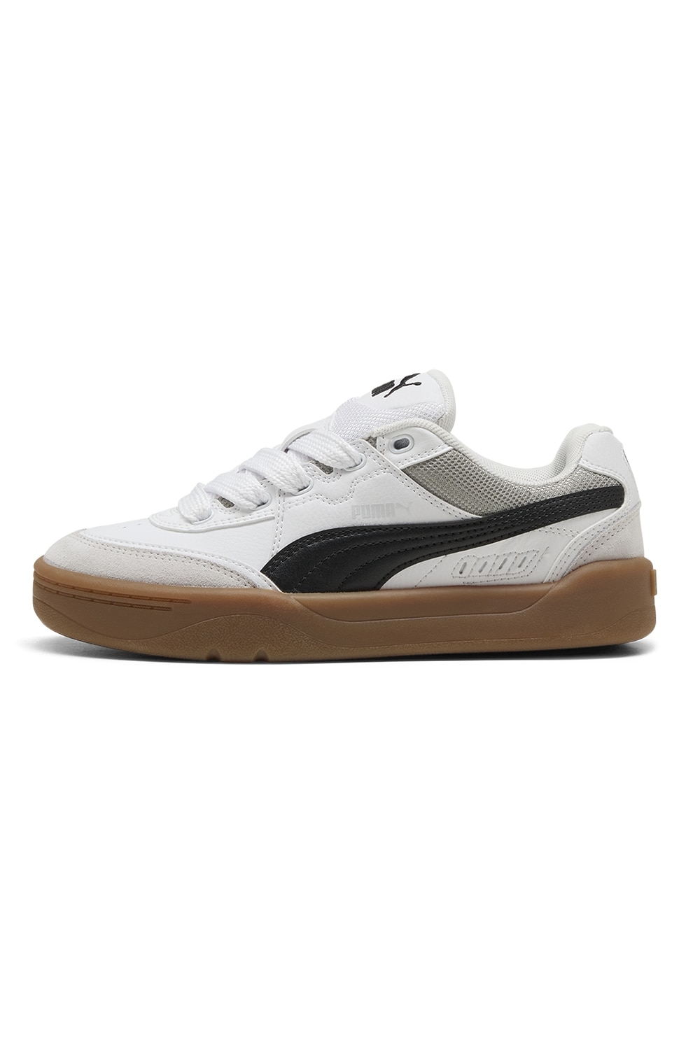 Puma, Pantofi sport low-cut SK8 Park Lifestyle, Alb, Negru, Gri deschis, 39 EU