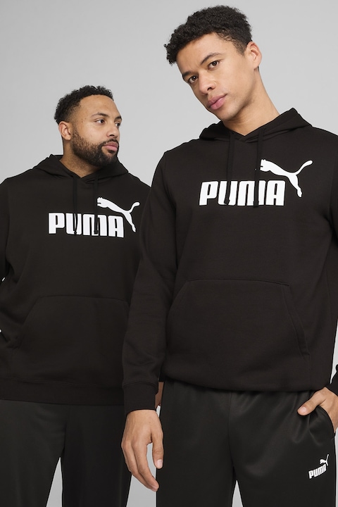 Puma, Kapucnis pulóver logómintával, Fehér/Fekete