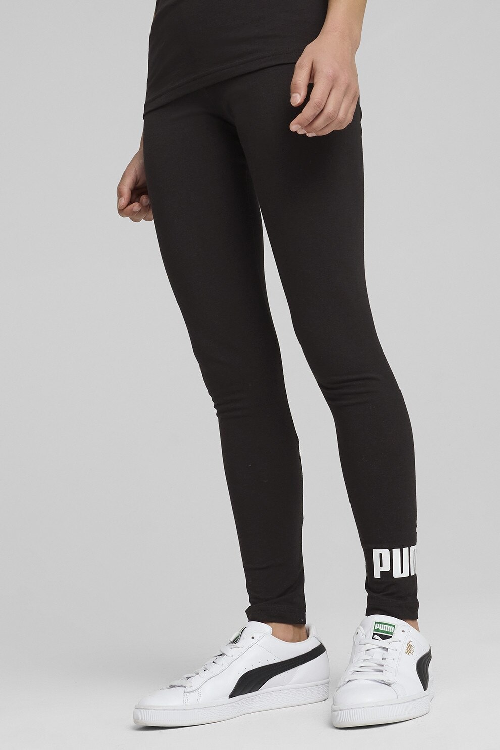 Puma, Colanti lungi ESS, Alb, Negru, 176 CM