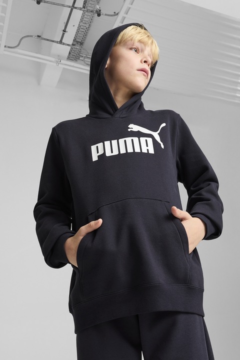 Puma, Hanorac cu buzunar kangaroo ESS, Alb/Bleumarin