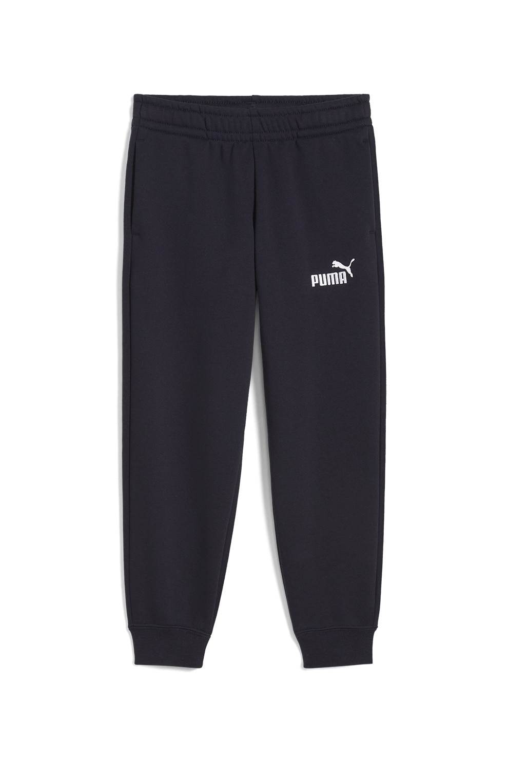 Puma, Pantaloni de trening cu banda elastica in talie si logo ESS No. 1 Logo, Bleumarin, 104 CM