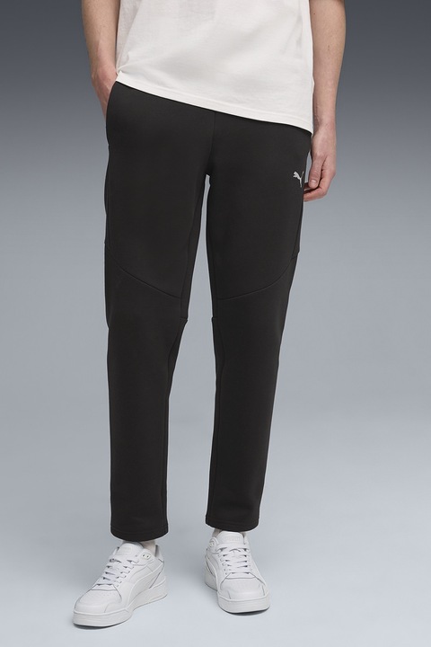 Puma, Pantaloni de trening conici si buzunare laterale, Negru