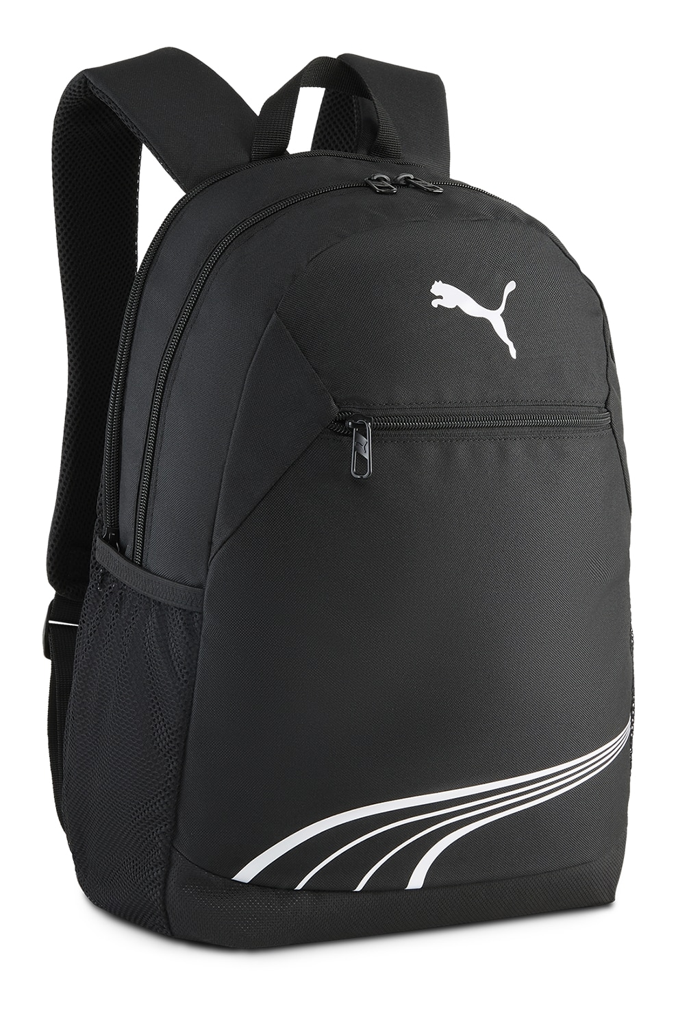 Puma, Rucsac cu logo FUNDAMENTAL, Negru, Alb optic