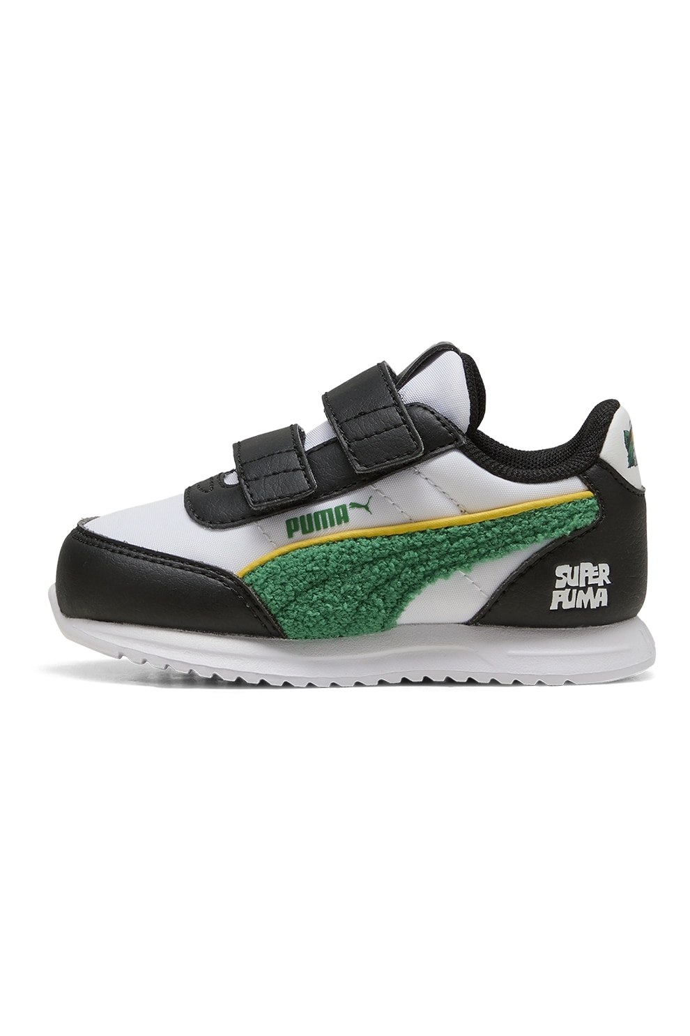 Puma, Pantofi sport R78 Lightwind cu logo, Alb, Verde, Negru, 24 EU