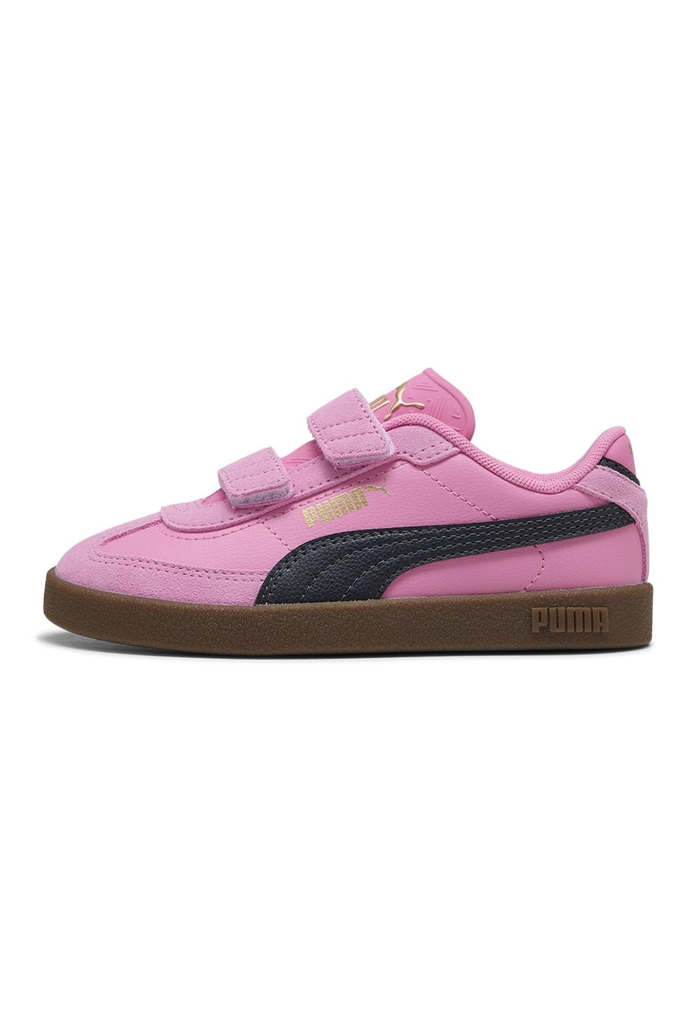 Puma, Pantofi sport Club II Era V PS cu velcro, Roz, Bleumarin, 29 EU