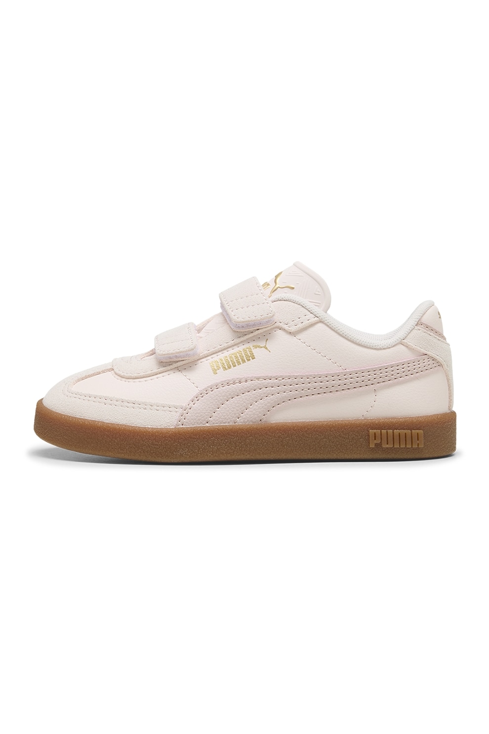 Puma, Pantofi sport Club II Era V PS cu velcro, Lila, Crem, 31 EU