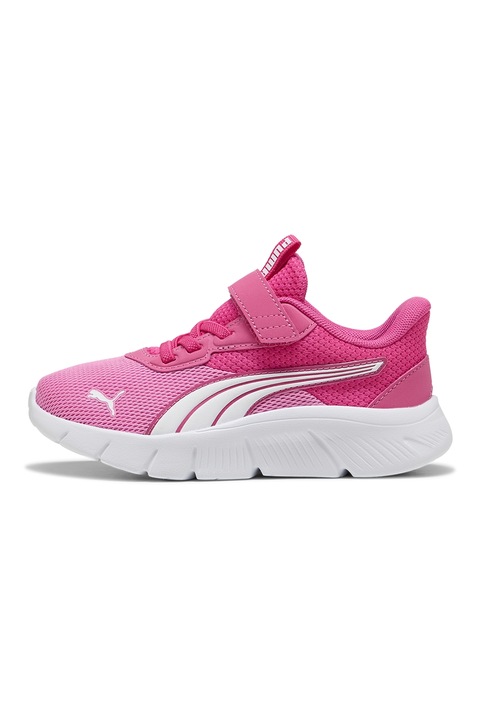 Puma, Pantofi sport FlexFocus Modern cu inchidere velcro, Alb/Roz