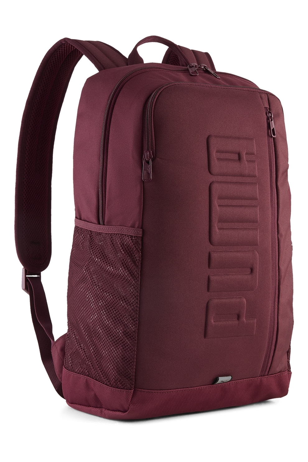Puma, Rucsac unisex cu logo in relief -26L, Visiniu