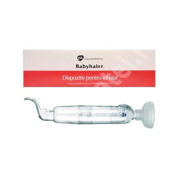 Nebulizator pentru copii Babyhaler, GlaxoSmithKline, masca facială moale, accesorii