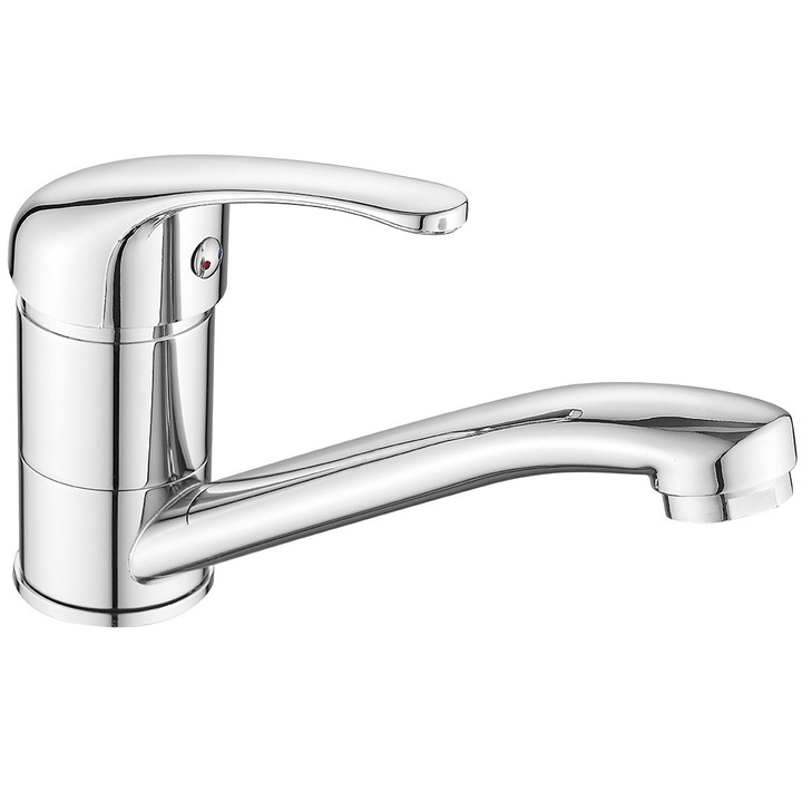 umywalkowa кран Kuchinox Pedro, хром, 15 l/min, 110mm x 155mm, комплект с 2 wezyki 3/8"