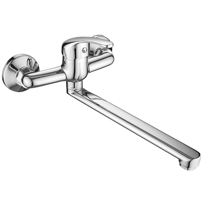 Санитарен смесител, Kuchinox, модел Pedro, хром, 270 мм, 118 мм