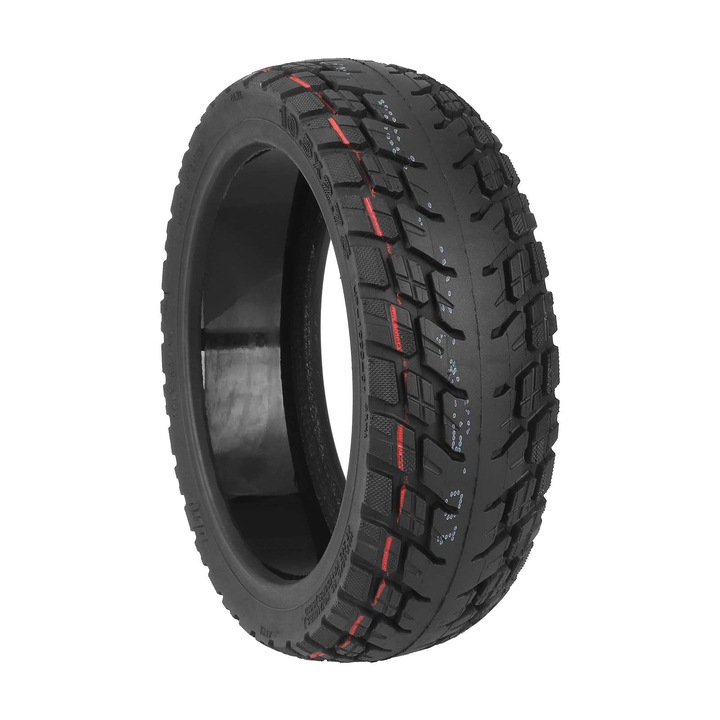Anvelopă tubeless INOPARTS 10.5x2.75" cu gel pentru trotinete electrice, neagră