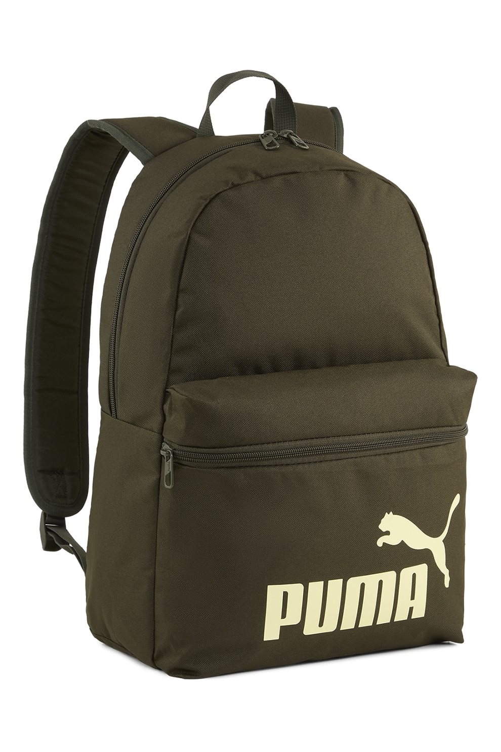 Puma, Rucsac cu imprimeu logo Phase - 22 L, verde militar inchis
