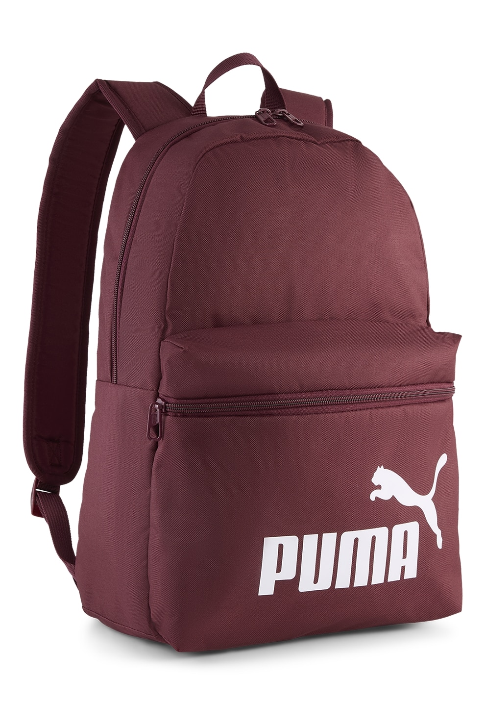 Puma, Rucsac cu imprimeu logo Phase - 22 L, Alb, Visiniu