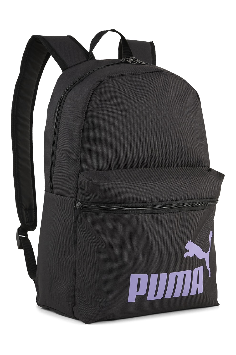 Puma, Rucsac cu imprimeu logo Phase - 22 L, Negru, Lila