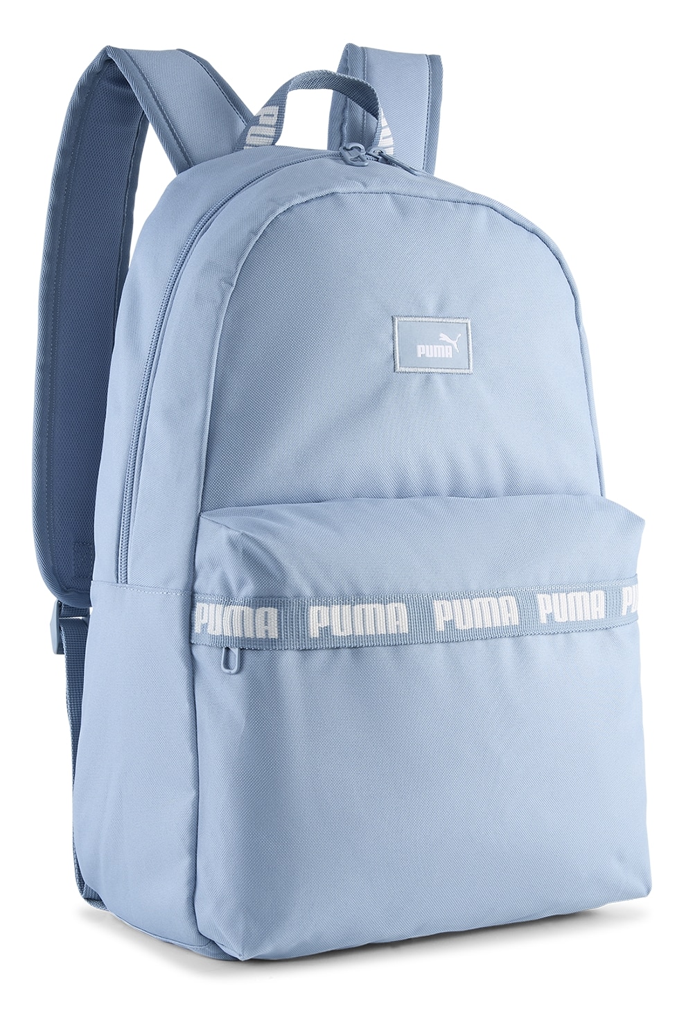 Puma, Rucsac cu logo Phase Tape - 20L, Albastru pastel