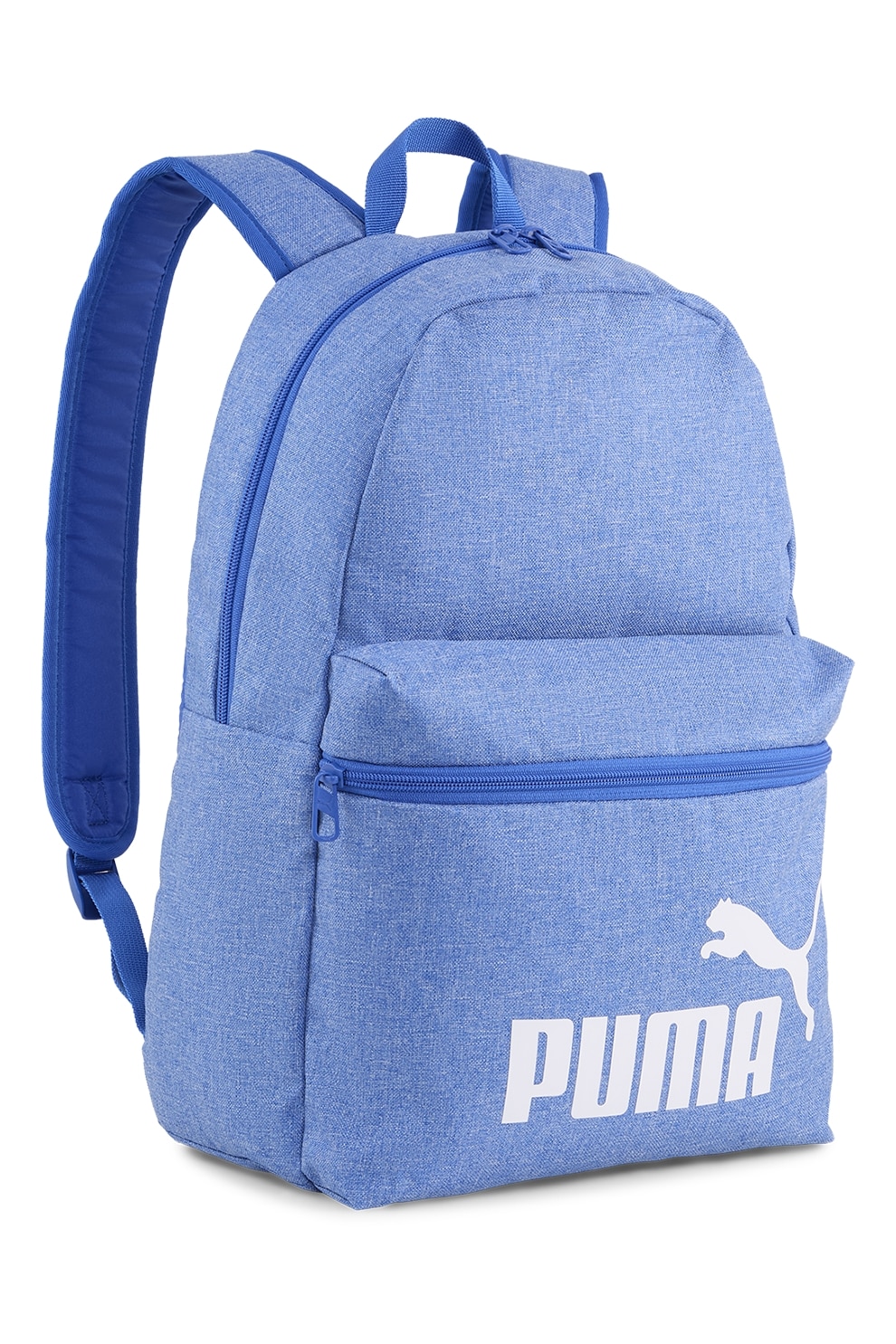 Puma, Rucsac cu logo, Alb, Albastru deschis