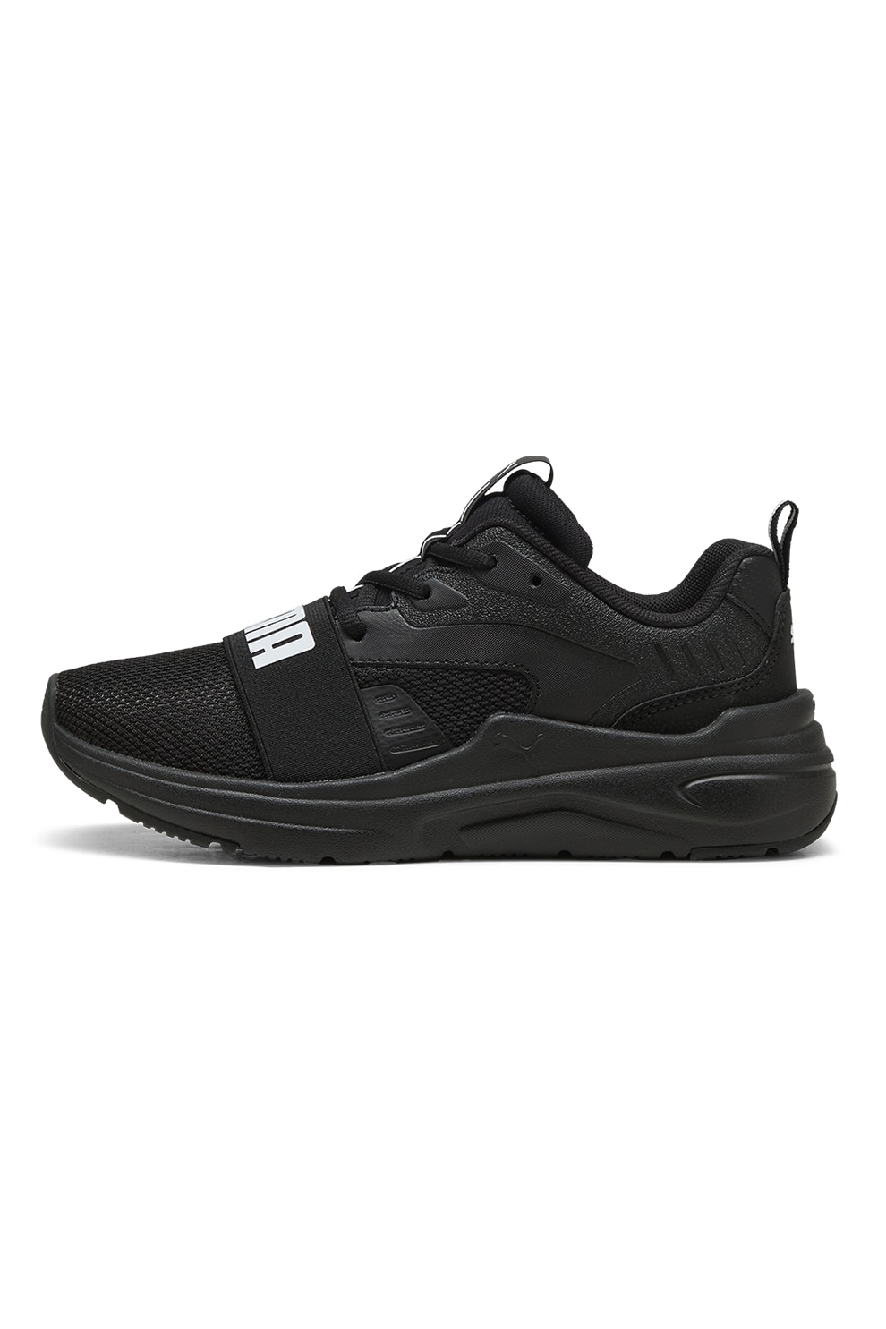 Puma, Pantofi sport Softride din material textil cu logo, Negru, 37 EU