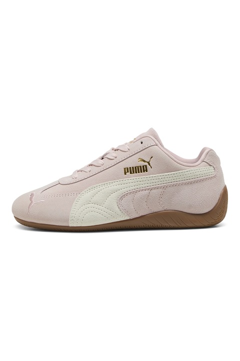 Puma, Pantofi Speedcat OG sport din piele intoarsa, Roz prafuit