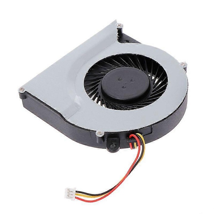 Laptop hűtőventilátor, Fém, 3 tűs, 5V, 0.5A, Ezüst / Fekete