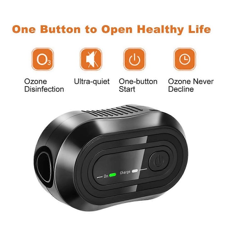 Generator de dezinfectare pentru CPAP, sterilizare cu ozon, negru, 25 minute, portabil