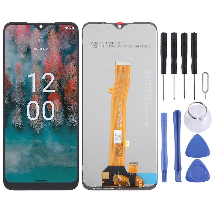 LCD екран, за Nokia C12 с дигитайзер