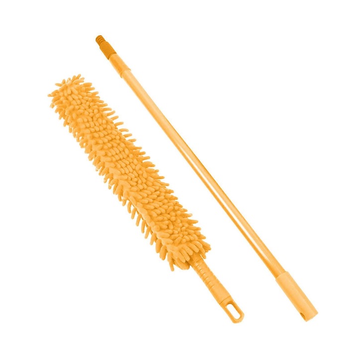 Set mop plat retractabil multifunctional, curbat, portocalie, 54x89cm