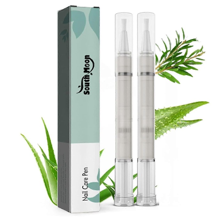 Tratament antifungic pentru unghii, aloe vera si ulei de arbore de ceai, 2 buc - South Moon