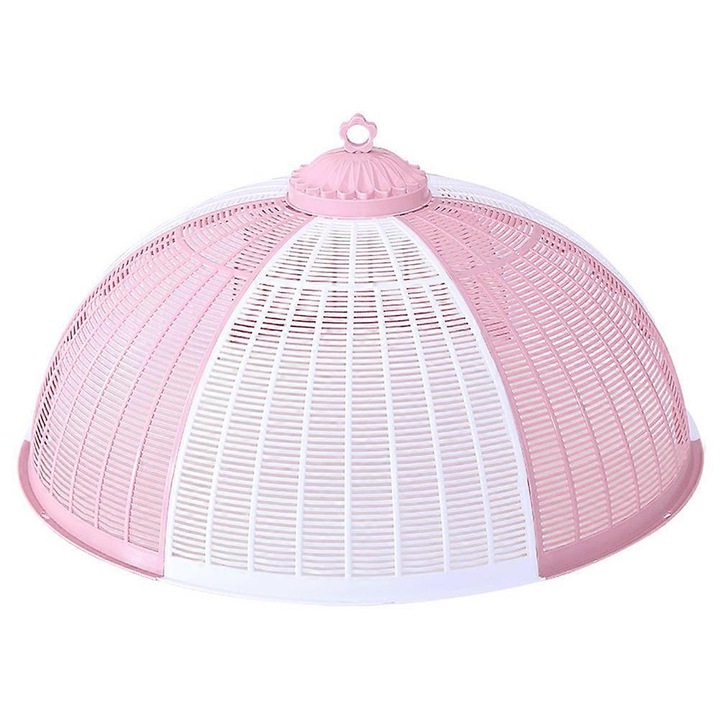 Capac de protectie pentru alimente, roz, 60x30cm