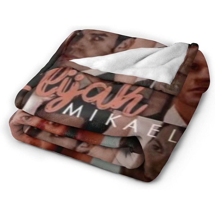 Patura flanel, 50x40in, multicolor, usoara si confortabila, pentru canapea si calatorii