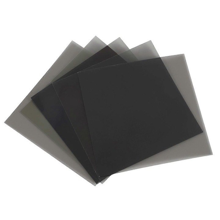 Линеен поляризиращ филм, 10x10см, 5 броя, черен