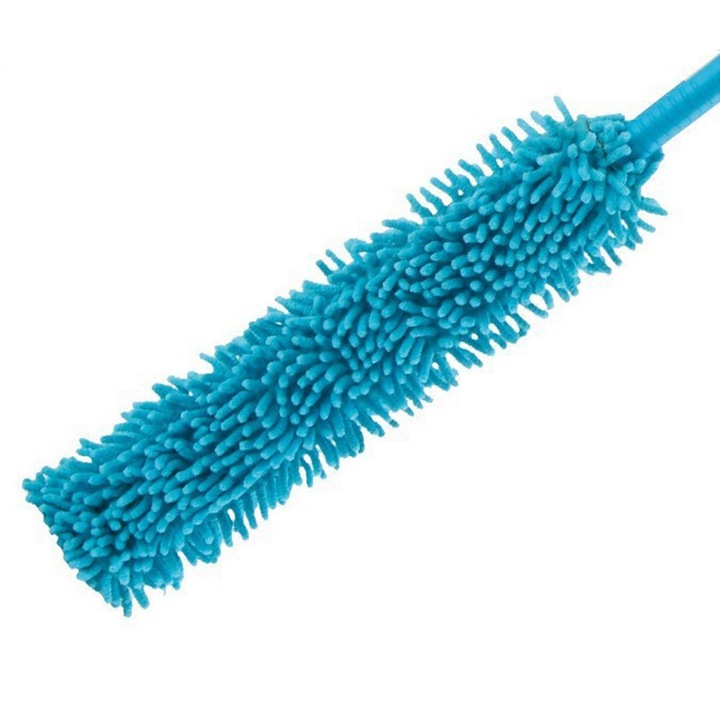 Mop multifunctional retractabil, set duster pentru ventilatoare, albastru, 54x89cm