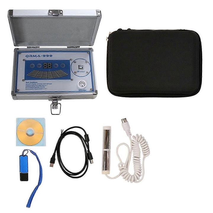Комплект апарат за измерване Quantum Magnetic Health Analyzer, USB, метал+пластмаса