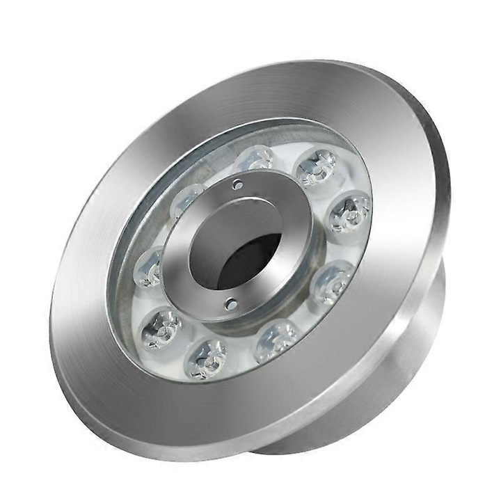 Víz alatti LED lámpa, Rozsdamentes acél, 6W, 24V, Ezüst