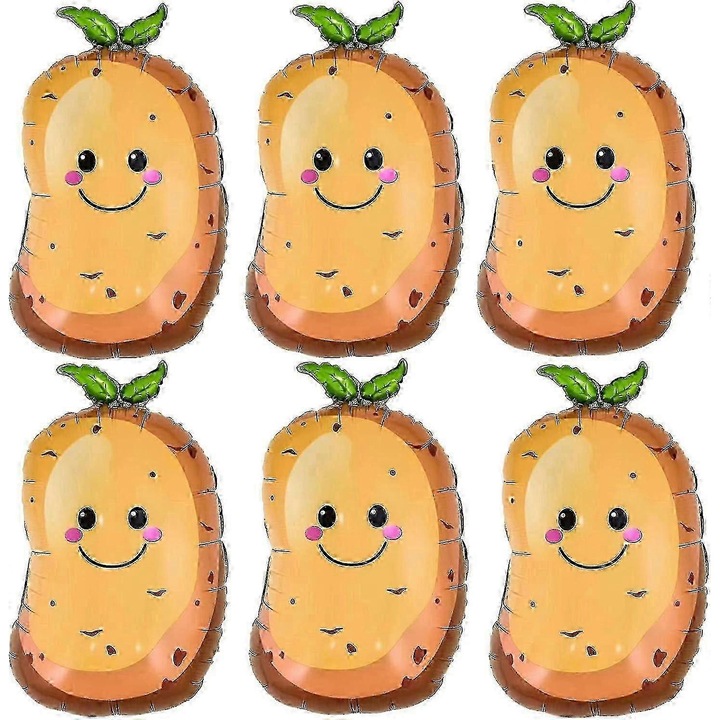 6 db-os burgonyafólia lufi szett tematikus partikra